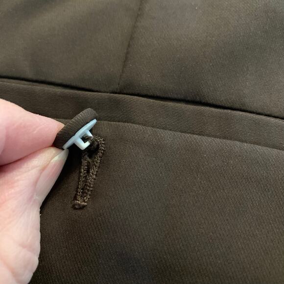 Talbots Heritage Wide Leg Womens  Pants Size 12 Trending Coco Brown Dress Pants - Picture 11 of 15